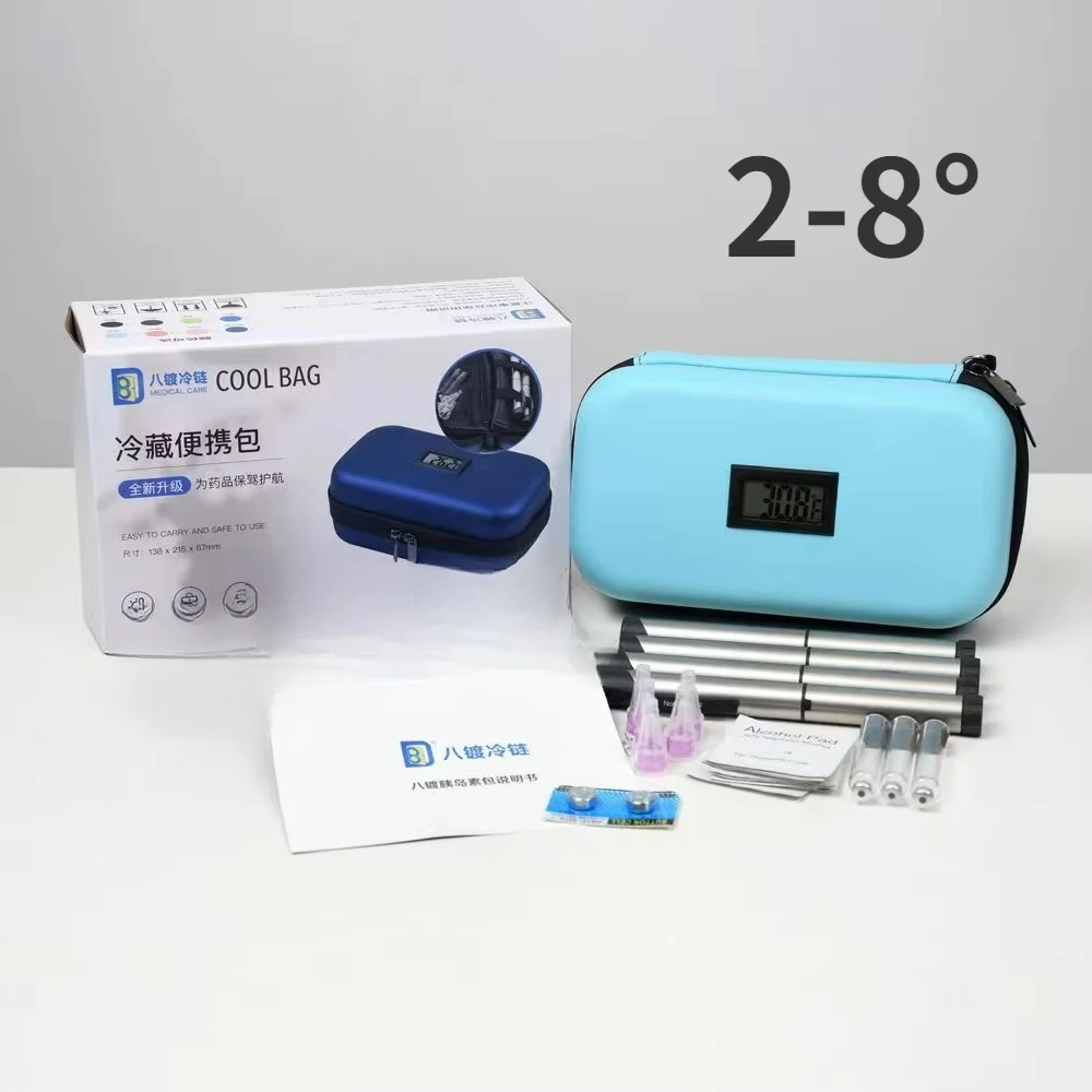 Portable Mini Travel Insulin Cooling Case Large Capacity Temperature Display 2-8° Medical Refrigerated Ice Pack Medicine Box
Portable Mini Travel Insulin Cooling Case Large Capacity Temperature Display 2-8° Medical Refrigerated Ice Pack Medicine Box