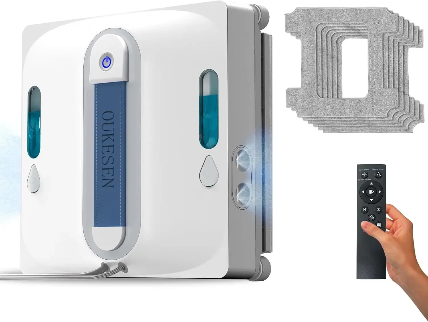 Window Cleaning Robot,9000Pa Sauction & 75N Cleaning Force with 4 Water Spray Support 5 Cleaning Modes & Remote Control,Window C
Window Cleaning Robot,9000Pa Sauction & 75N Cleaning Force with 4 Water Spray Support 5 Cleaning Modes & Remote Control,Window C
