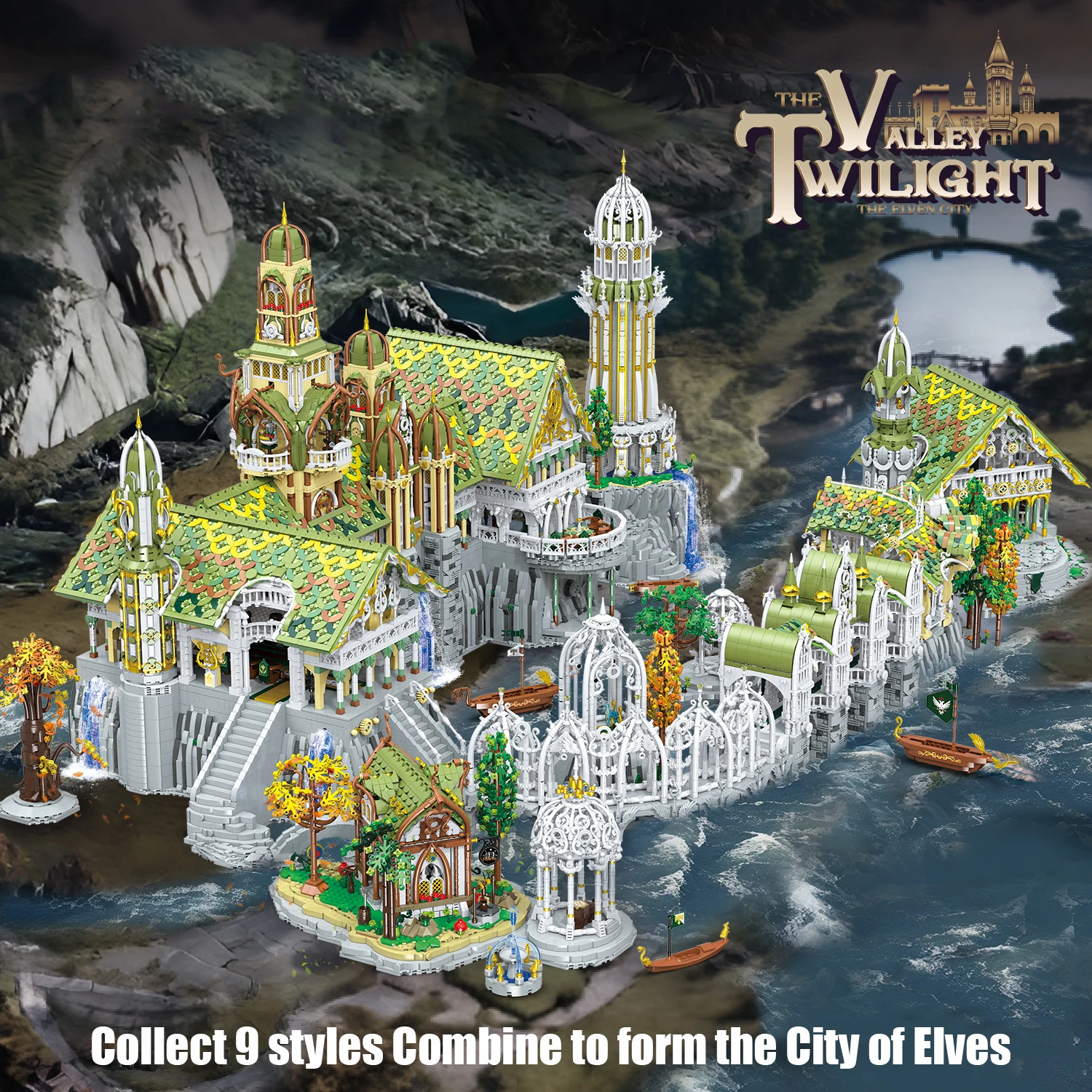 9IN1 Valley Twilight Building Blocks Elven City Classic Movie Scene Nordic Wonderland Bricks Model Toys Collection Kids Holiday
9IN1 Valley Twilight Building Blocks Elven City Classic Movie Scene Nordic Wonderland Bricks Model Toys Collection Kids Holiday