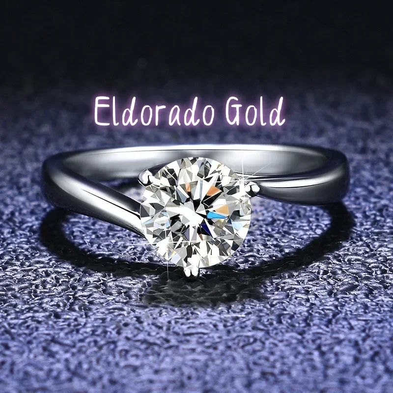 Eldorado Gold 100% Original 18K White Gold VVS 1 Carat D Color Moissanite Diamond Ring Luxury Wedding Band Fine Jewelry for Wom
Eldorado Gold 100% Original 18K White Gold VVS 1 Carat D Color Moissanite Diamond Ring Luxury Wedding Band Fine Jewelry for Wom