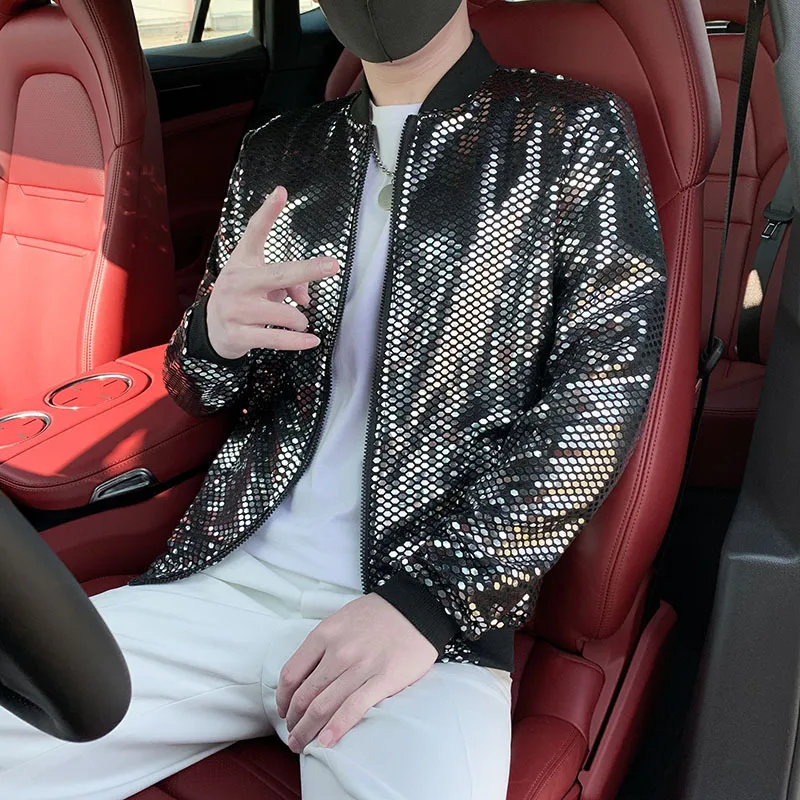2024 New Men's Personality Fashion Thin Jacket Teenagers Sequins Stand-up Collar Casual Jacket
2024 New Men's Personality Fashion Thin Jacket Teenagers Sequins Stand-up Collar Casual Jacket