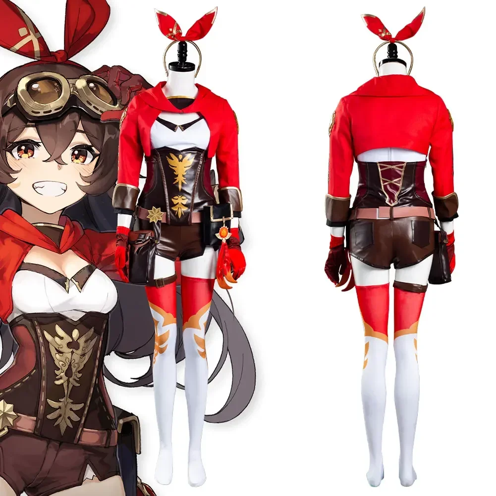Genshin Impact Amber Cosplay Costume Jumpsuit Outfits Halloween Carnival Suit
Genshin Impact Amber Cosplay Costume Jumpsuit Outfits Halloween Carnival Suit