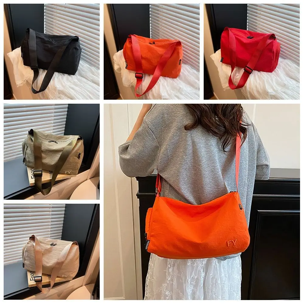 Korean Style Square Message Bag Quick-dry Large Capacity Nylon Crossbody Bag Solid Color Causal Sports Shoulder Bag Unisex
Korean Style Square Message Bag Quick-dry Large Capacity Nylon Crossbody Bag Solid Color Causal Sports Shoulder Bag Unisex