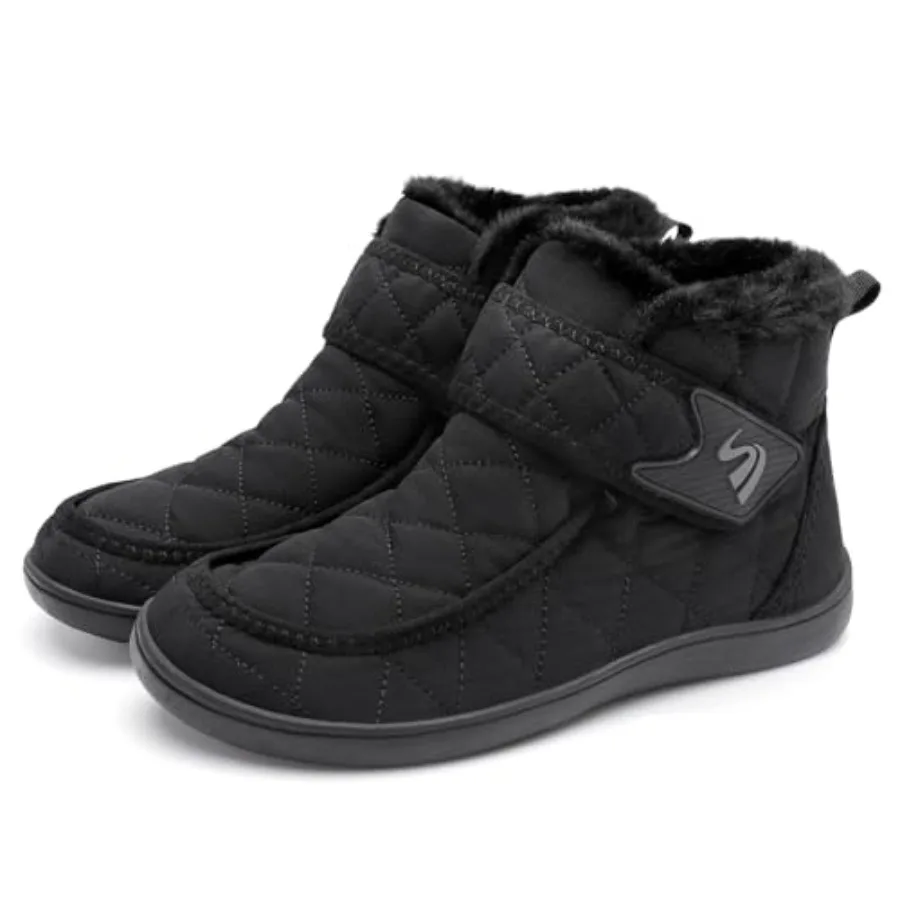 Spesoul Winter Boots for Women Waterproof Snow Boots Fuzzy Zero Drop Winter Shoes Slip On Ankle Booties for Outdoor Walking
Spesoul Winter Boots for Women Waterproof Snow Boots Fuzzy Zero Drop Winter Shoes Slip On Ankle Booties for Outdoor Walking