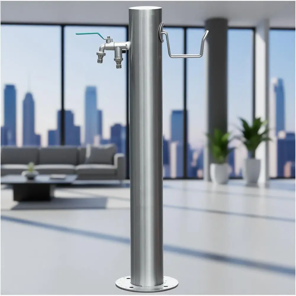 Наружная водяная колонна из нержавеющей стали, круглый фонтанный кран для орошения газонов и стирки, напольный кран (5-20,5 см × 86 см)
Наружная водяная колонна из нержавеющей стали, круглый фонтанный кран для орошения газонов и стирки, напольный кран (5-20,5 см × 86 см)