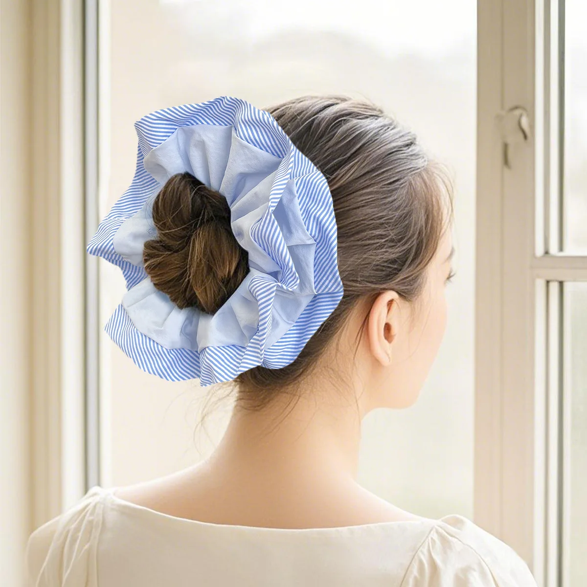 Oversized Fabric Scrunchies For Girls Ponytail Holder Tie Double Layered Hair Hoop Scrunchy Rubber Band Women Hair Accessories
Oversized Fabric Scrunchies For Girls Ponytail Holder Tie Double Layered Hair Hoop Scrunchy Rubber Band Women Hair Accessories
