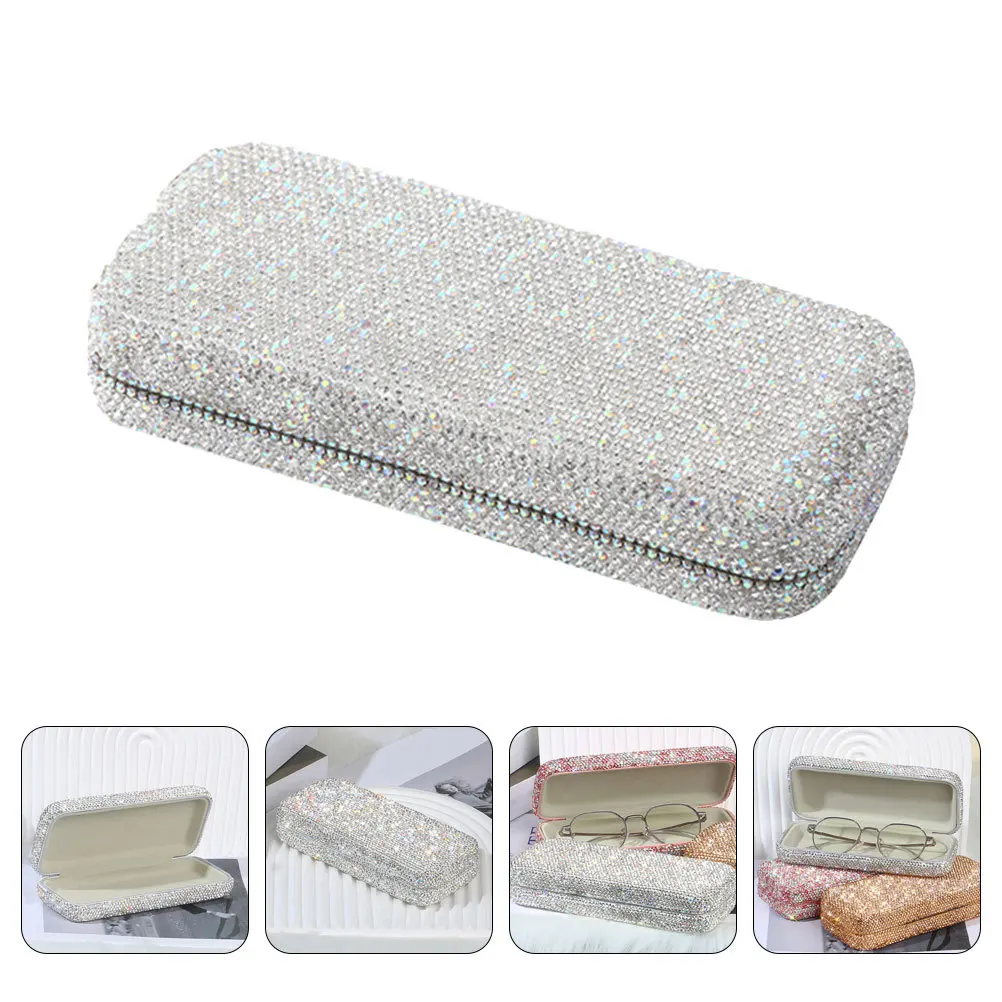 Stylish Car Eyeglass Case Rhinestone Embellished Hard Shell Multi-Purpose Storage for Sunglasses Reading Glasses
Stylish Car Eyeglass Case Rhinestone Embellished Hard Shell Multi-Purpose Storage for Sunglasses Reading Glasses