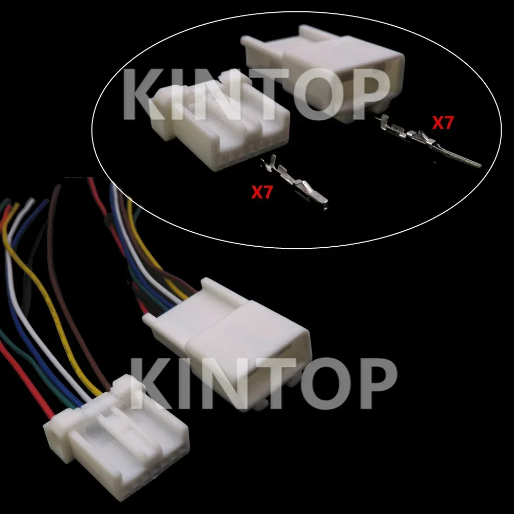 1 Set 7 Pins AC Assembly Auto Plastic Housing Connectors Car Male Female Wiring Harness Socket With Wires
1 Set 7 Pins AC Assembly Auto Plastic Housing Connectors Car Male Female Wiring Harness Socket With Wires