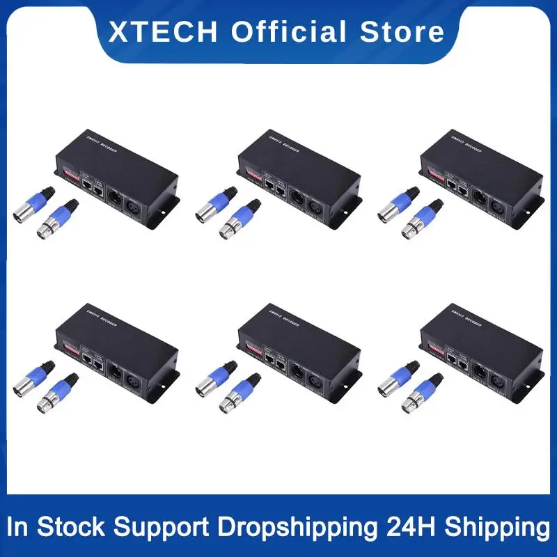 XTECH 6X DMX 512 4CH X 8A Decoder LED Controller 4 Channel Driver RGBW LED Tape DC 12V - 24V
XTECH 6X DMX 512 4CH X 8A Decoder LED Controller 4 Channel Driver RGBW LED Tape DC 12V - 24V