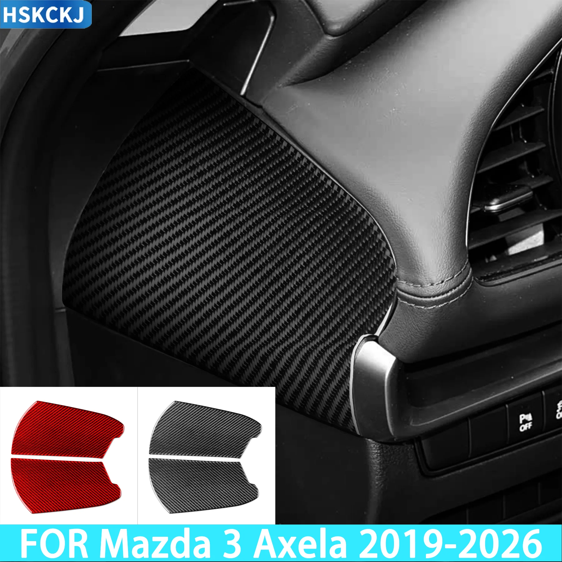 FOR Mazda 3 Axela 2019-2026 Car Dashboard Both Sides Triangle Panel Decoration Carbon Fiber Interior Accessories Stickers
FOR Mazda 3 Axela 2019-2026 Car Dashboard Both Sides Triangle Panel Decoration Carbon Fiber Interior Accessories Stickers