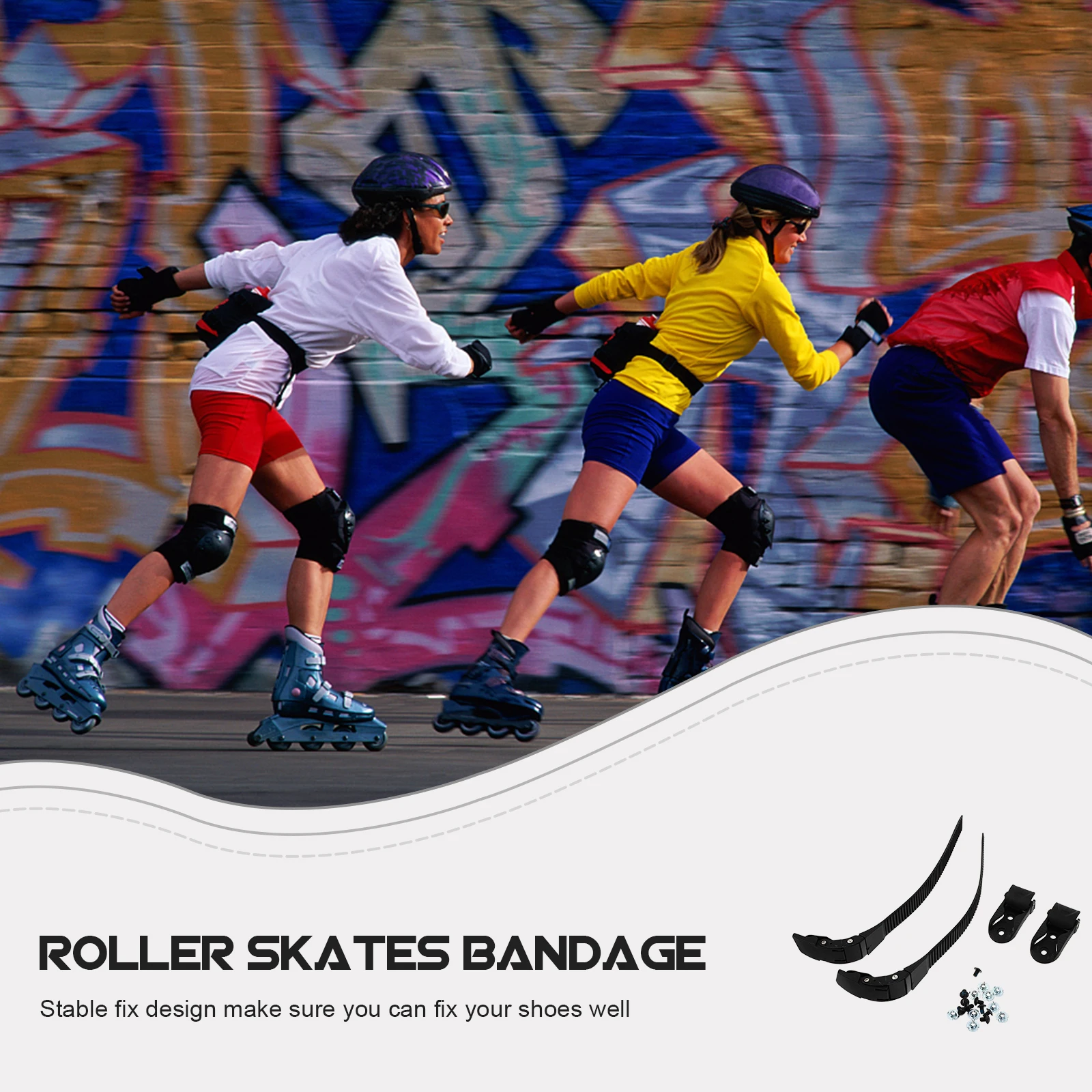2 Set Roller Skates Straps PVC Adjustable Buckles Skate Shoes Accessories Durable Fix Design Long Service Screws Easy Use
2 Set Roller Skates Straps PVC Adjustable Buckles Skate Shoes Accessories Durable Fix Design Long Service Screws Easy Use