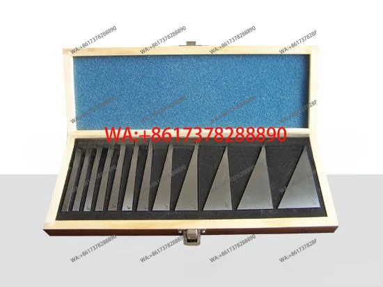 Angle measuring block 12pc Angle block gauge, angle pad 1/4 1/2 3 5 10 degrees
Angle measuring block 12pc Angle block gauge, angle pad 1/4 1/2 3 5 10 degrees
