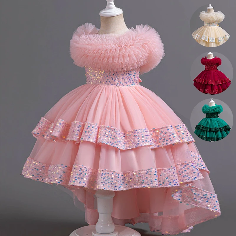 Children Girls Trailing Dress Princess Party Dress Flower Elegant Wedding Gown Big Bow Birthday Party Kids Dresses For Girls
Children Girls Trailing Dress Princess Party Dress Flower Elegant Wedding Gown Big Bow Birthday Party Kids Dresses For Girls
