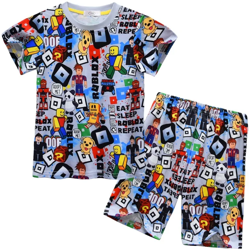 Game Anime Roblox Cartoon Pajamas Suit Children Short Sleeve Home Clothing Boys Girls Pajamas Suit Birthday Gifts
Game Anime Roblox Cartoon Pajamas Suit Children Short Sleeve Home Clothing Boys Girls Pajamas Suit Birthday Gifts