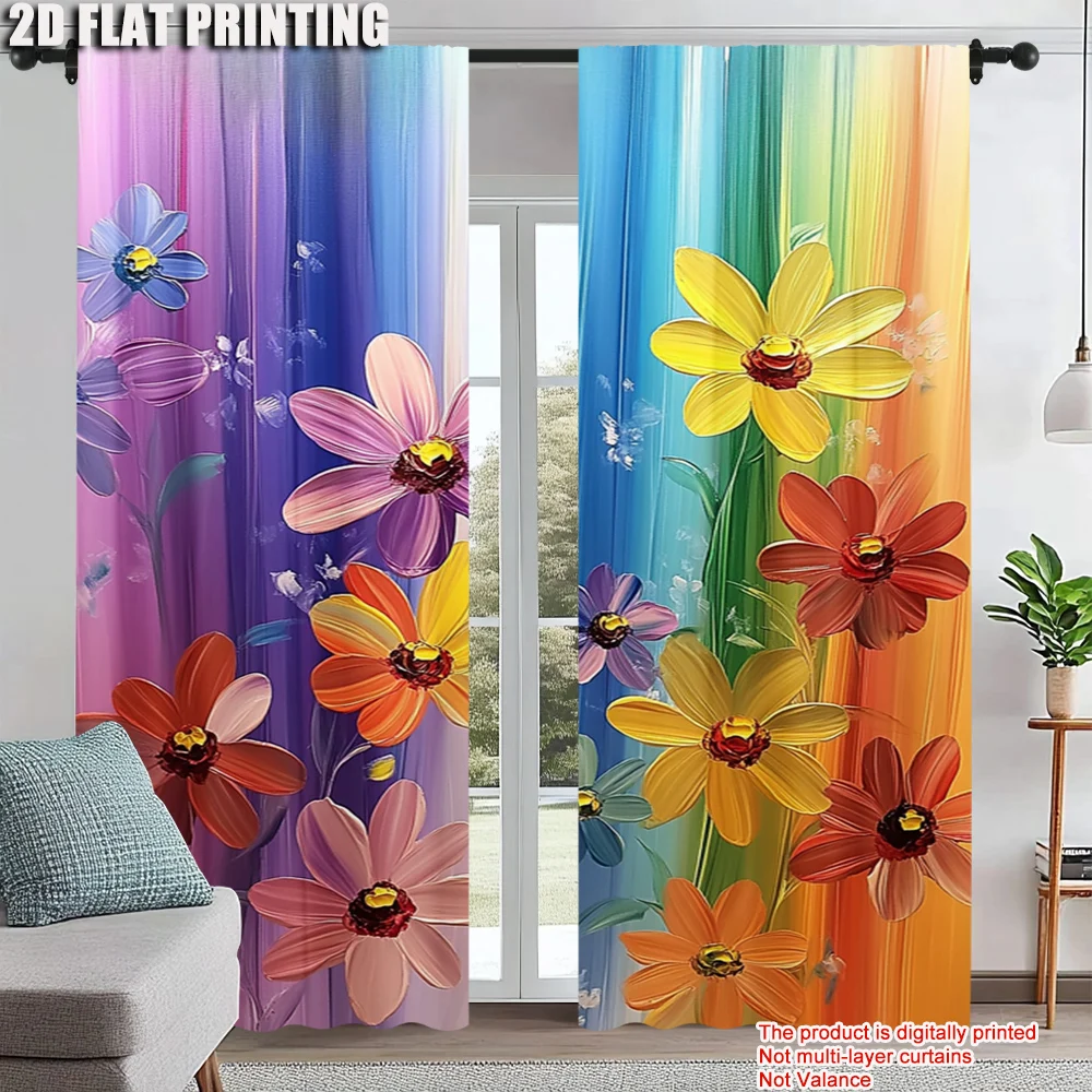 2Pcs Artistic Floral Printed Window Curtains Polyester Material Rod Pocket Design Drapes For Bedroom Living Room Office
2Pcs Artistic Floral Printed Window Curtains Polyester Material Rod Pocket Design Drapes For Bedroom Living Room Office
