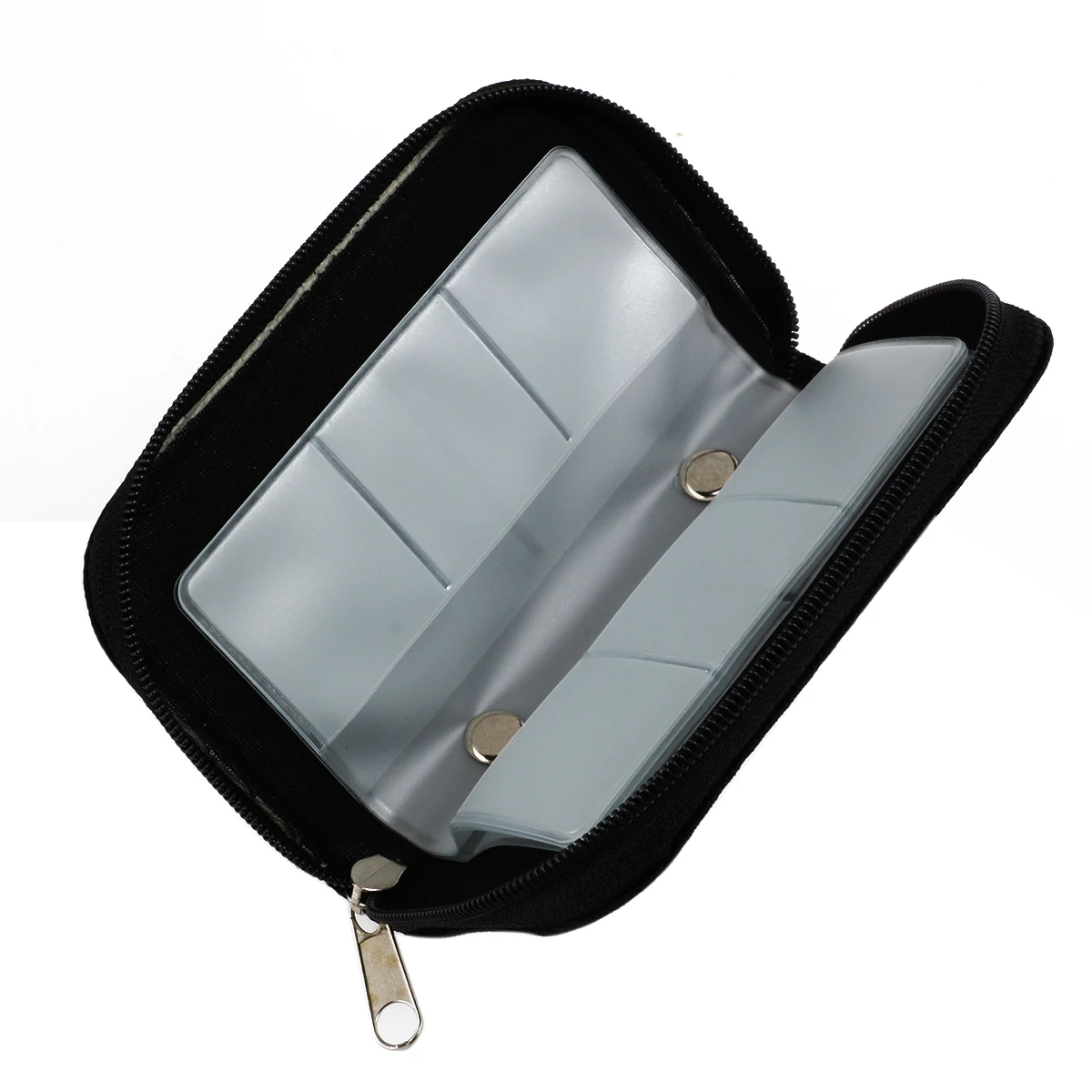 22 Slots Memory Holder Pouch Case Zippered Storage Bag Black 11X6.5X2Cm Durable Nylon Pvc Alloy Water Repellent Anti 
22 Slots Memory Holder Pouch Case Zippered Storage Bag Black 11X6.5X2Cm Durable Nylon Pvc Alloy Water Repellent Anti