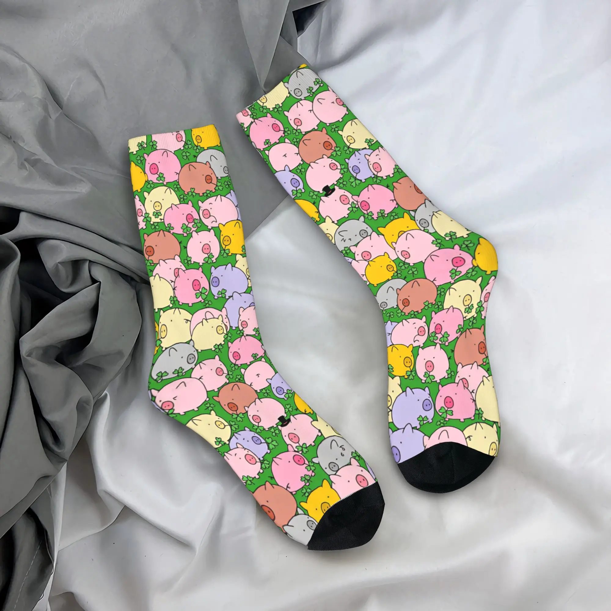 Multicolor Pig With Clover Seamless Pattern Stockings Couple Socks Soft Gothic Socks Winter Cycling Non Slip Custom Socks Gift
Multicolor Pig With Clover Seamless Pattern Stockings Couple Socks Soft Gothic Socks Winter Cycling Non Slip Custom Socks Gift
