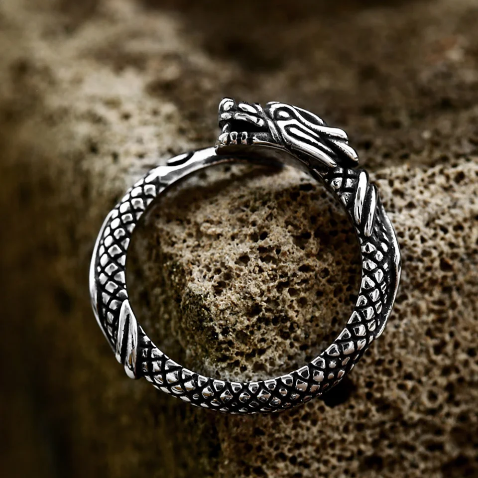 Gothic Vintage Stainless Steel Viking Dragon Ring For Men Women Punk Hip Hop Animal Rings Fashion Amulet Jewelry Gifts Wholesale
Gothic Vintage Stainless Steel Viking Dragon Ring For Men Women Punk Hip Hop Animal Rings Fashion Amulet Jewelry Gifts Wholesale