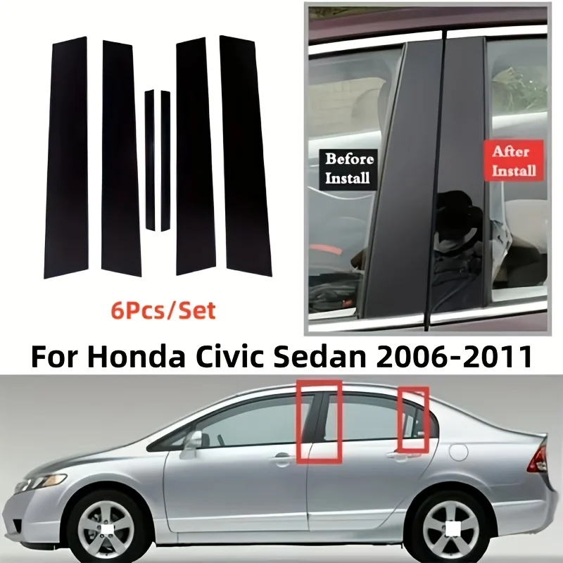 For Honda Civic 8th Generation 2006-2011 Model Car Window Gloss Black Center Pillar Sticker Door & window column BC pillar
For Honda Civic 8th Generation 2006-2011 Model Car Window Gloss Black Center Pillar Sticker Door & window column BC pillar