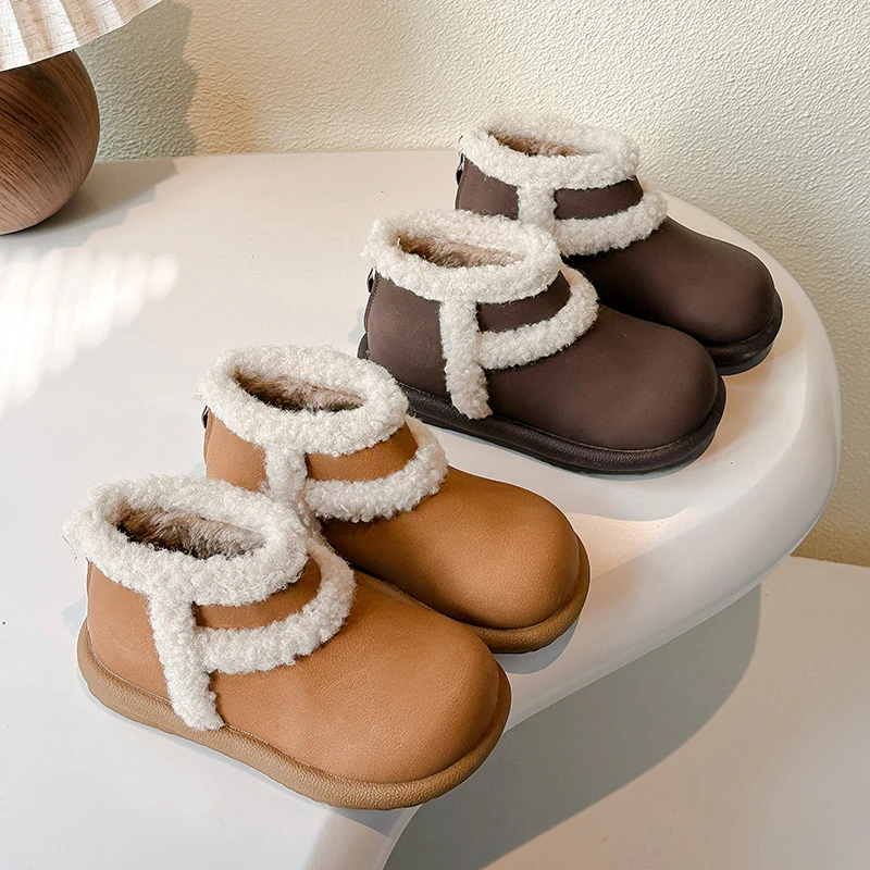 Детские ботинки принцессы в корейском стиле, универсальные кожаные ботинки для девочек с круглым носком, замшевые теплые зимние детские ботильоны 2025 года с круглым носком
Детские ботинки принцессы в корейском стиле, универсальные кожаные ботинки для девочек с круглым носком, замшевые теплые зимние детские ботильоны 2025 года с круглым носком