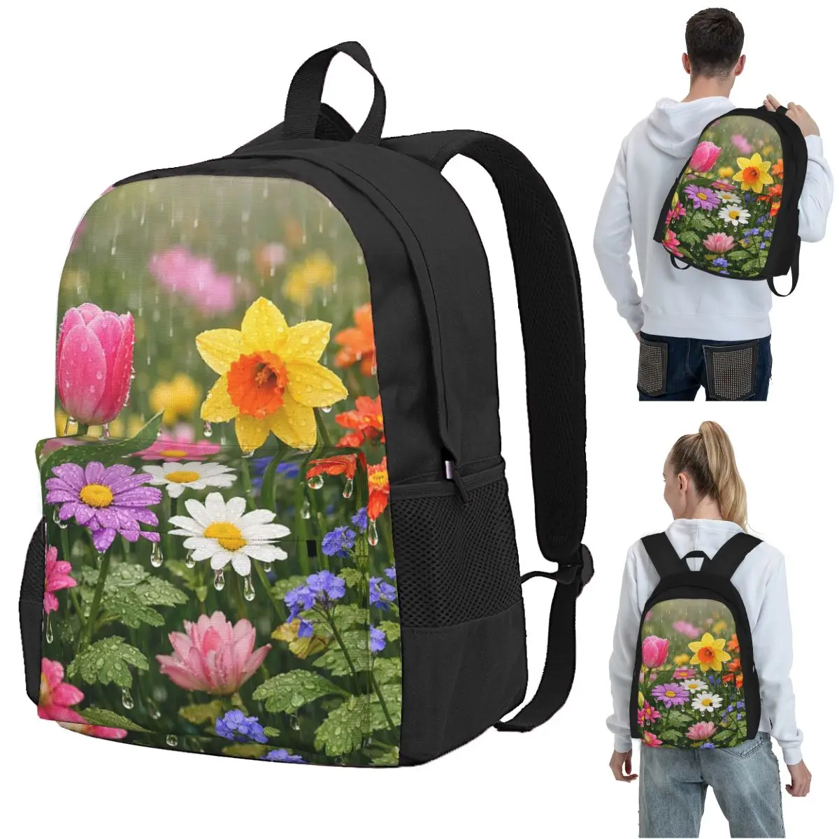 April Showers Bring May Flowers Backpack Student BookBag Children School Bag Laptop Shoulder Bags for Men Women
April Showers Bring May Flowers Backpack Student BookBag Children School Bag Laptop Shoulder Bags for Men Women