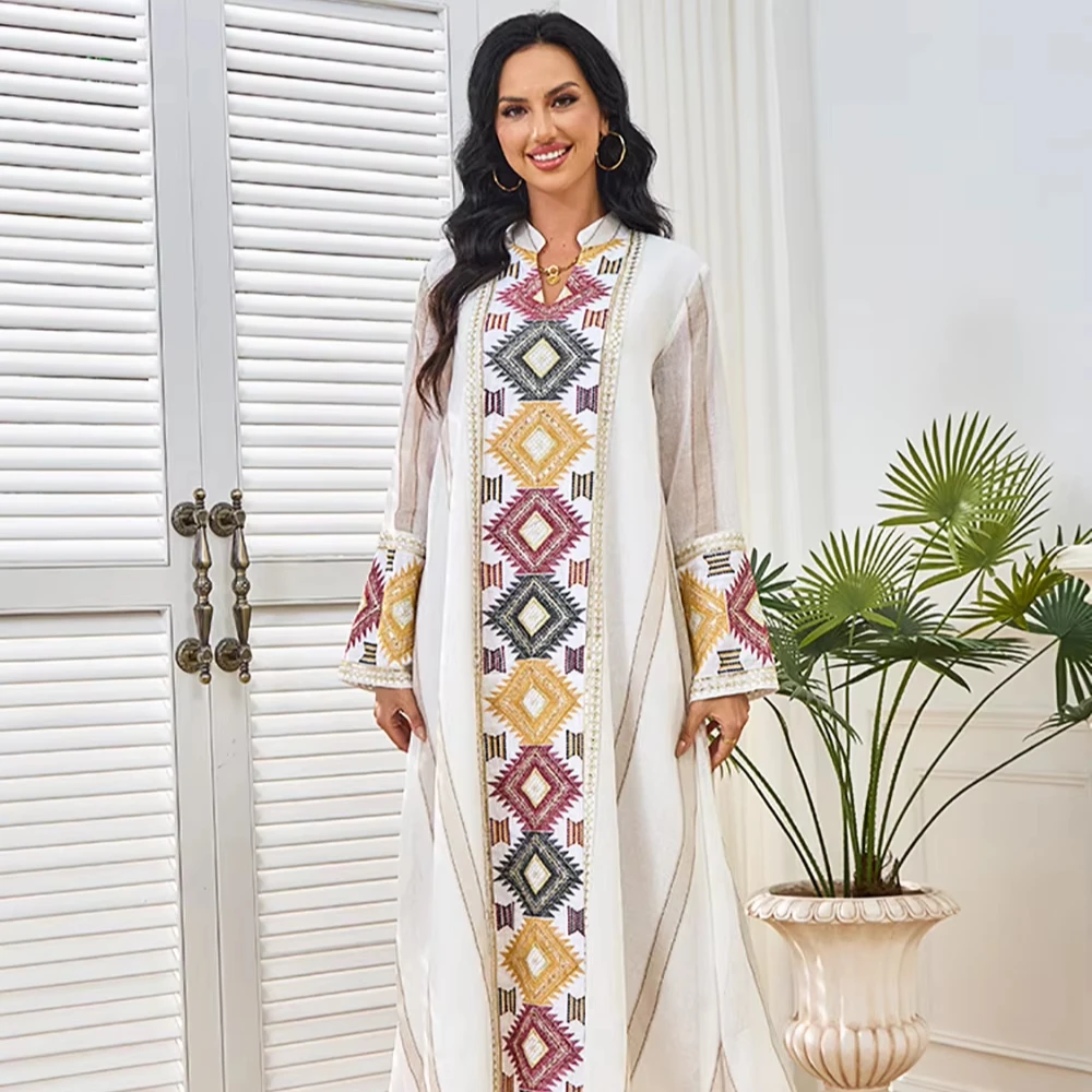 2024, роскошное арабское платье в Дубае для мусульманских женщин, элегантная вышивка, одежда с 3D блестками, вечерние, Абая из тканевого материала
2024, роскошное арабское платье в Дубае для мусульманских женщин, элегантная вышивка, одежда с 3D блестками, вечерние, Абая из тканевого материала