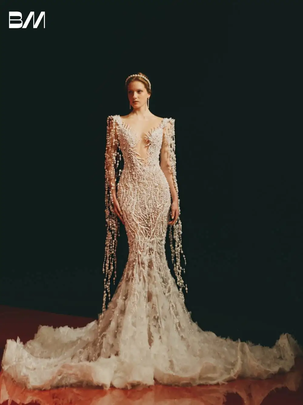 Exquisite Pearls Tassel Sexy Wedding Dress Charming Appliques Mermaid Customized Special Occasions Women Intricate Prom Gown
Exquisite Pearls Tassel Sexy Wedding Dress Charming Appliques Mermaid Customized Special Occasions Women Intricate Prom Gown