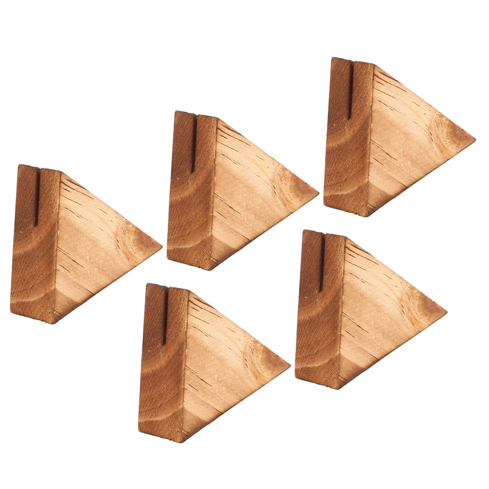 5Pcs Wooden Holder for Desk Display Triangle Base Business Card ganizer Album Envelope Holder Rustic Wood Material
5Pcs Wooden Holder for Desk Display Triangle Base Business Card ganizer Album Envelope Holder Rustic Wood Material