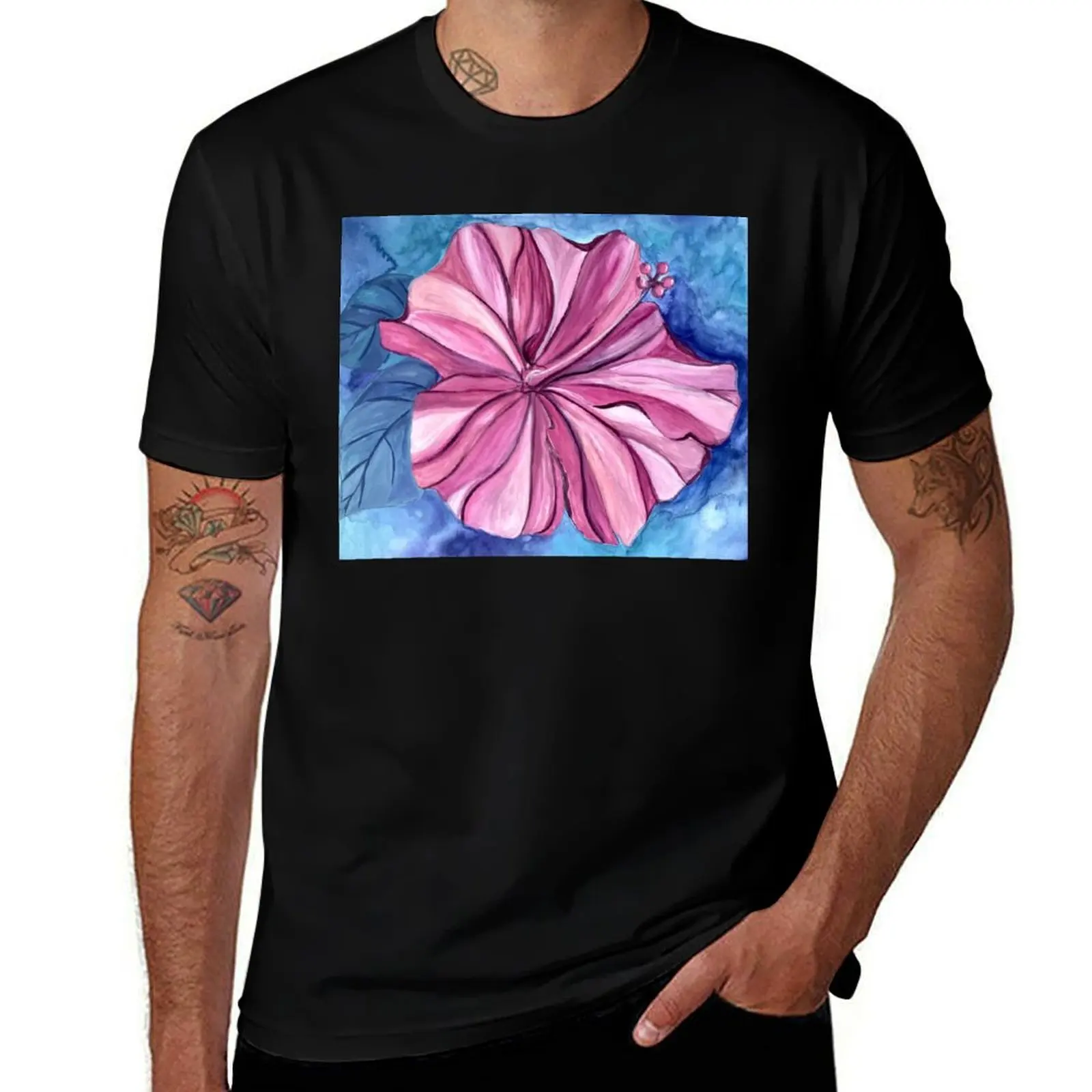 Hibiscus shirt man shirt t quality T-Shirt high t man cotton t cotton cotton shirts pack Pink T-Shirt 
Hibiscus shirt man shirt t quality T-Shirt high t man cotton t cotton cotton shirts pack Pink T-Shirt