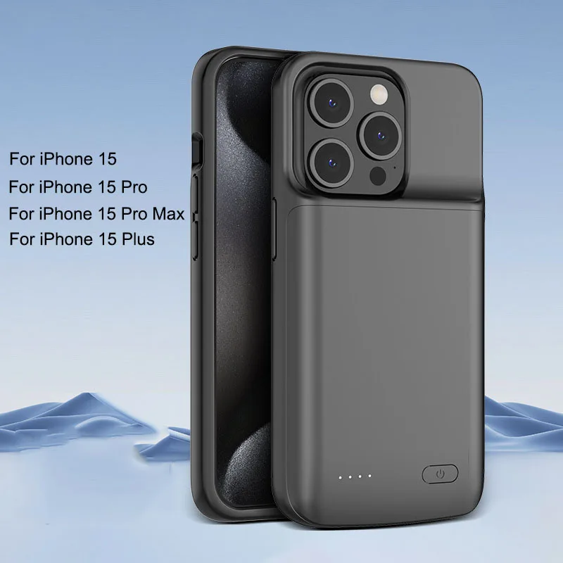 Battery Charger Case For iPhone 15 Pro Max Power Case For iPhone 15 Pro 15 Plus Extenal Battery Powerbank Charging Case 5000mAh
Battery Charger Case For iPhone 15 Pro Max Power Case For iPhone 15 Pro 15 Plus Extenal Battery Powerbank Charging Case 5000mAh