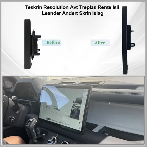 13.3 inç kavisli HD dokunmatik ekran, Land Rover Defender 90/110/130 L663 Multimedya Oynatıcı Ekranı, OEM sistemlerinizi korur.