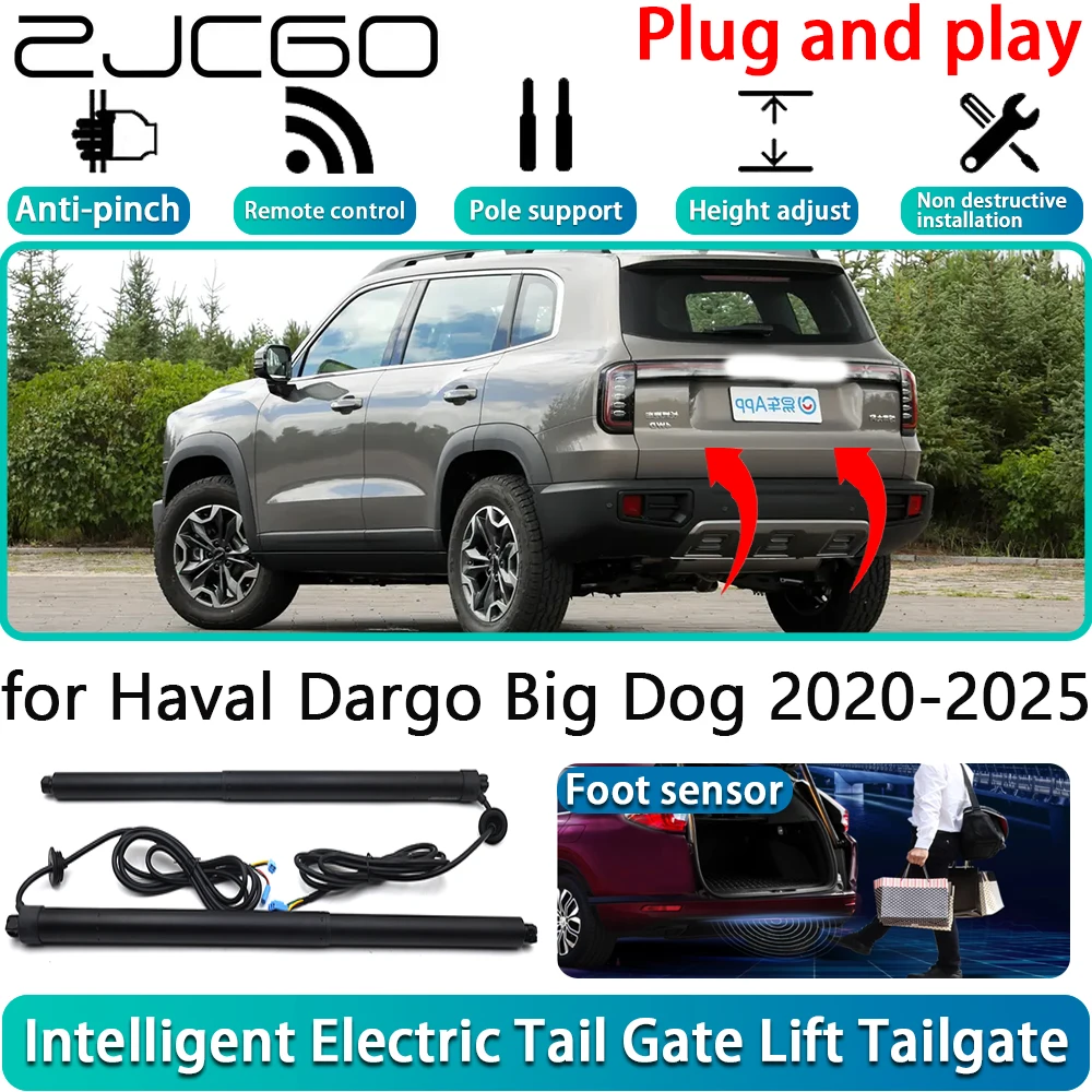 ZJCGO for Haval Dargo Big Dog 2020-2025 Car Electric Powered Tailgate Power Liftgate Automatic Tailgate System With Foot Sensor
ZJCGO for Haval Dargo Big Dog 2020-2025 Car Electric Powered Tailgate Power Liftgate Automatic Tailgate System With Foot Sensor