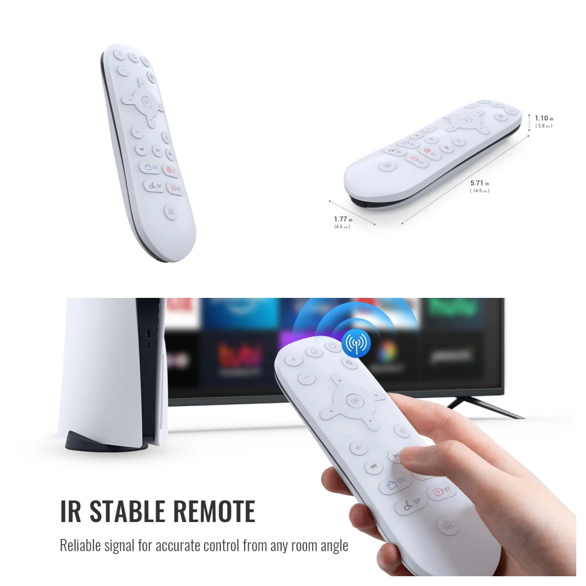 Remote Control for the P5/P5 Pro/P5 Slim Series Gaming Consoles
Remote Control for the P5/P5 Pro/P5 Slim Series Gaming Consoles