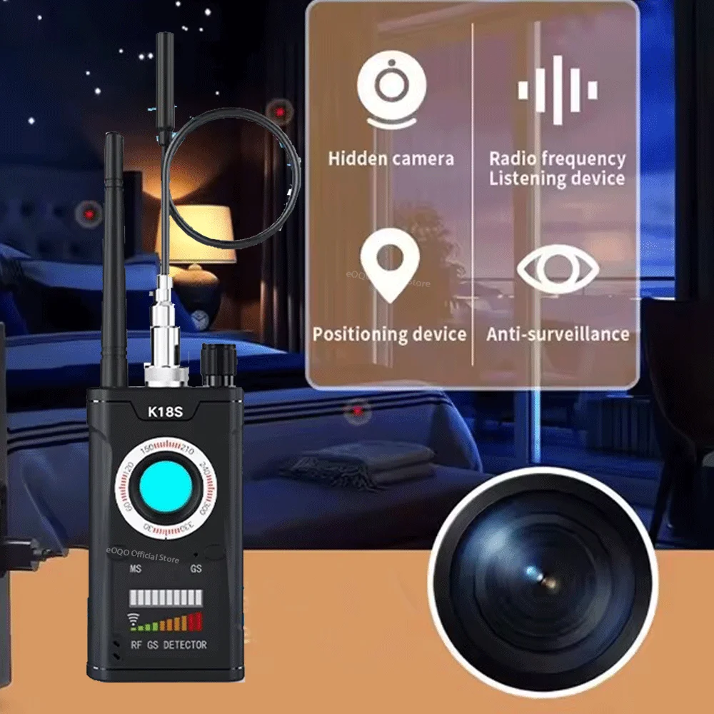 Wireless RF Signal Detector Bug GSM GPS Tracker Anti Candid Camera Finder Camera Infrared Scanner AI Standby Automatic Detection
Wireless RF Signal Detector Bug GSM GPS Tracker Anti Candid Camera Finder Camera Infrared Scanner AI Standby Automatic Detection