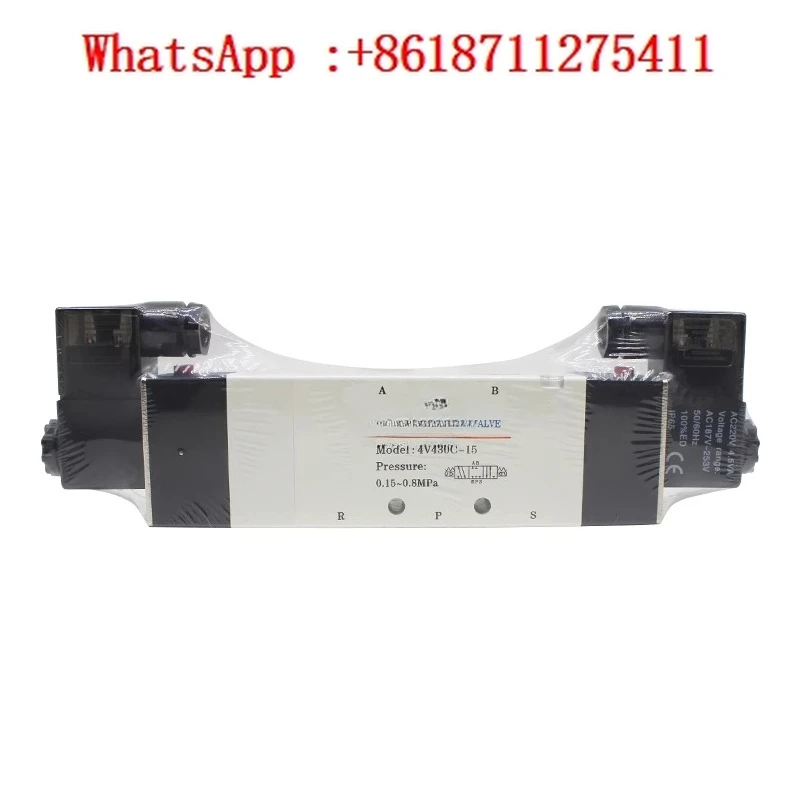 Solenoid valve Air valve 4V220-08 4V320-10 4V430-15AC220V DC24V double coil
Solenoid valve Air valve 4V220-08 4V320-10 4V430-15AC220V DC24V double coil