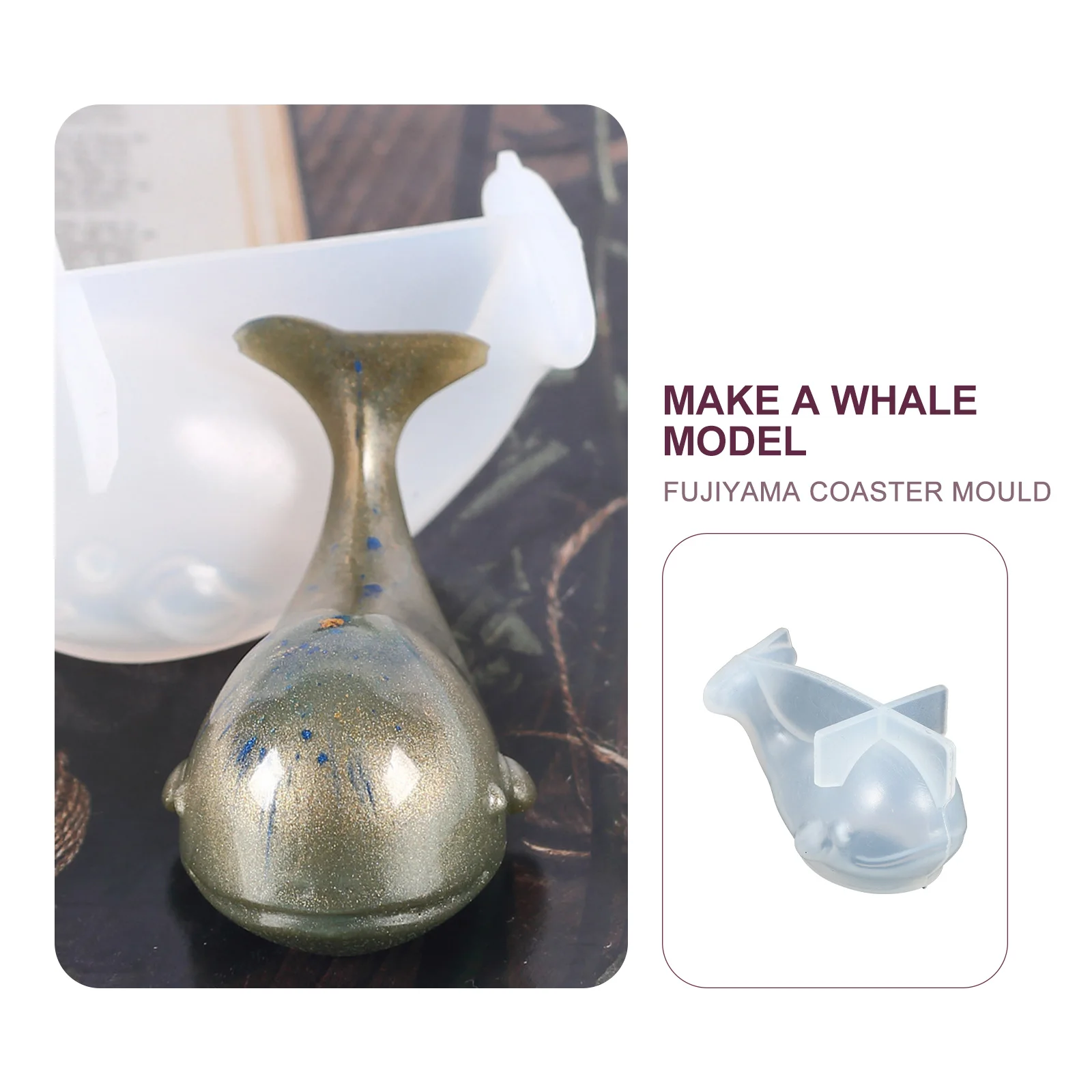1Pcs Silicone Whale Mold for DIY Resin Casting Unique Creative Craft Making Mold with Flexibility Fast Release Long Life Desktop
1Pcs Silicone Whale Mold for DIY Resin Casting Unique Creative Craft Making Mold with Flexibility Fast Release Long Life Desktop