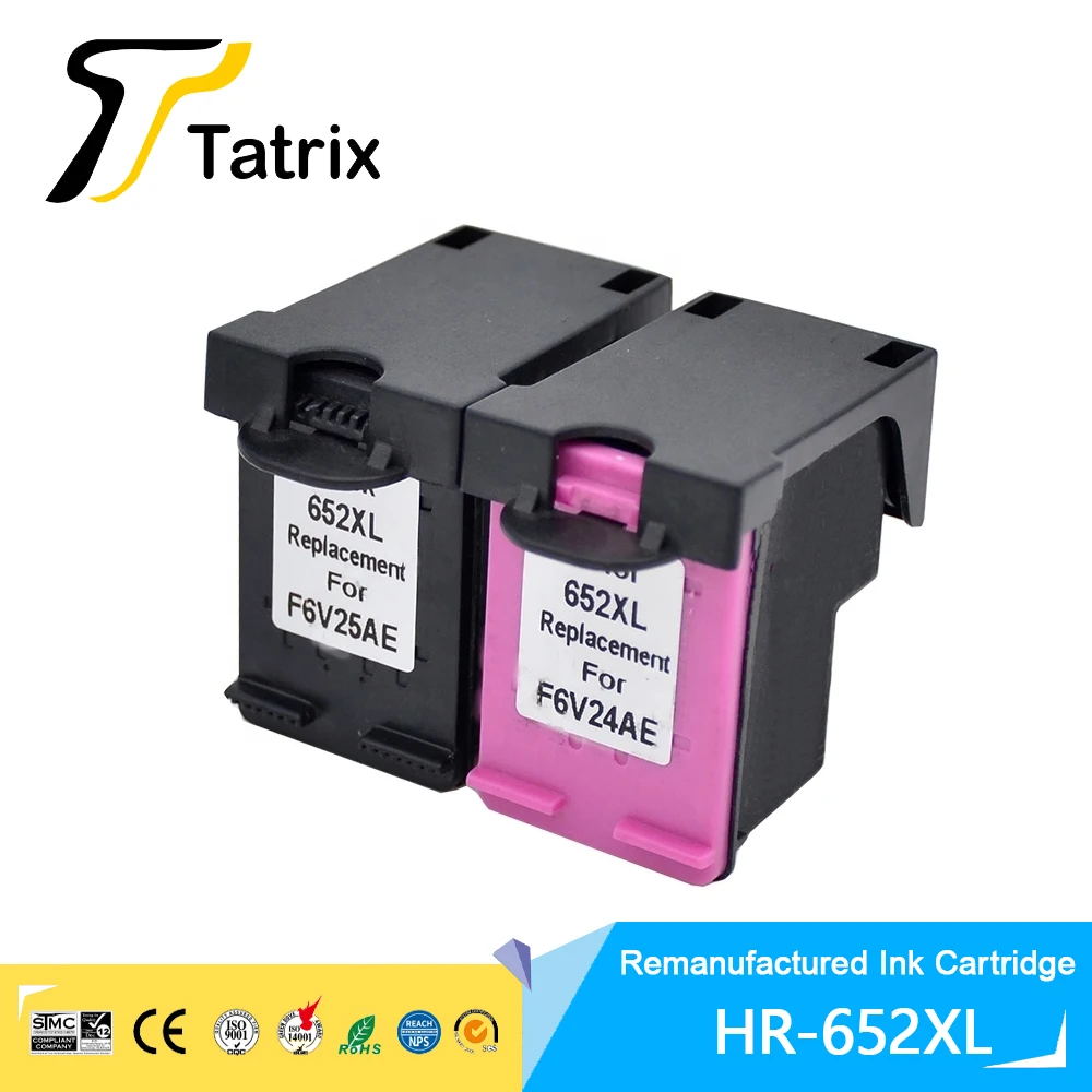 Tatrix 652 XL HP652XL Premium Remanufactured Color Inkjet Ink Cartridge for HP DeskJet Ink Advantage 1115/1118/2135/2138/3635
Tatrix 652 XL HP652XL Premium Remanufactured Color Inkjet Ink Cartridge for HP DeskJet Ink Advantage 1115/1118/2135/2138/3635