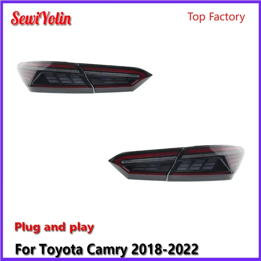 Автомобильные светодиодные задние фонари, аксессуары для Toyota Camry 2018-2022, автоматические задние противотуманные фонари DRL, стоп-сигнал, указатель поворота Plug and Play
Автомобильные светодиодные задние фонари, аксессуары для Toyota Camry 2018-2022, автоматические задние противотуманные фонари DRL, стоп-сигнал, указатель поворота Plug and Play