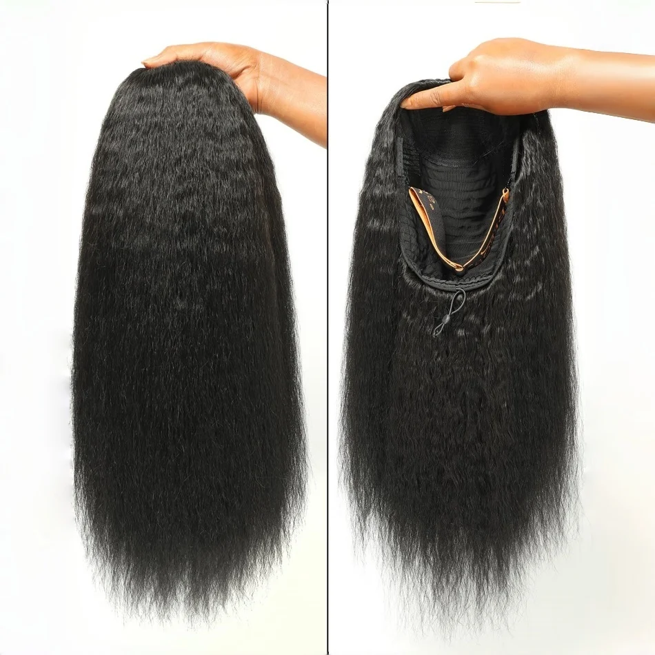 Kinky Straight Half Wig Human Hair 3 In 1 Half Wig Glueless Wigs Human Hair Drawstring Seamless Wig For Women 18 38inches
Kinky Straight Half Wig Human Hair 3 In 1 Half Wig Glueless Wigs Human Hair Drawstring Seamless Wig For Women 18 38inches