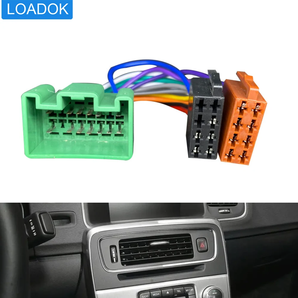 16 Pin Car Stereo CD Radio ISO Power Speak Wiring Harness Adapter Cable for Volvo S40 V40 S70 V70 S60 S80 2000-2018
16 Pin Car Stereo CD Radio ISO Power Speak Wiring Harness Adapter Cable for Volvo S40 V40 S70 V70 S60 S80 2000-2018