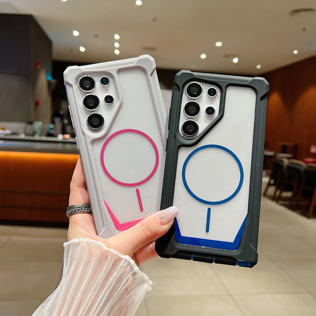 Пылезащитный противоударный прочный защитный чехол Magsafe для Samsung Galaxy S25 S23 S22 S21 Ultra S24 Plus Магнитный чехол для беспроводной зарядки
Пылезащитный противоударный прочный защитный чехол Magsafe для Samsung Galaxy S25 S23 S22 S21 Ultra S24 Plus Магнитный чехол для беспроводной зарядки