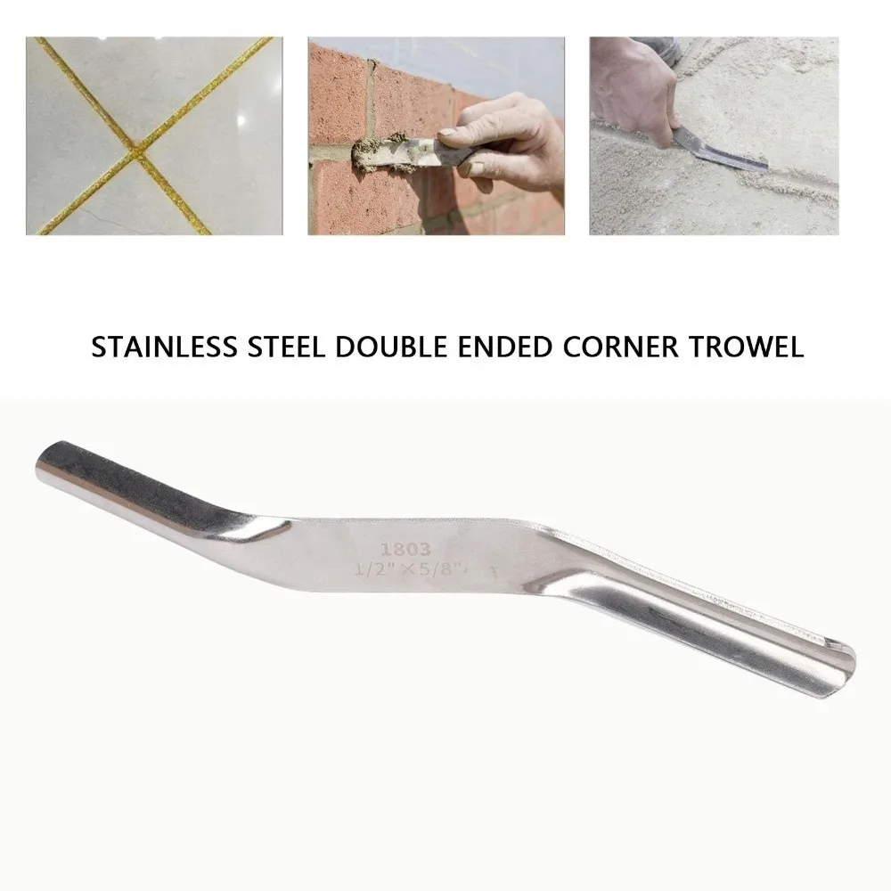 DIY Tool Brick Jointer Tool Double Ended Stainless Steel Tile Joint Trimmer 1/2 Inch Head 5/8 Inch Head Grout Caulking Tool
DIY Tool Brick Jointer Tool Double Ended Stainless Steel Tile Joint Trimmer 1/2 Inch Head 5/8 Inch Head Grout Caulking Tool