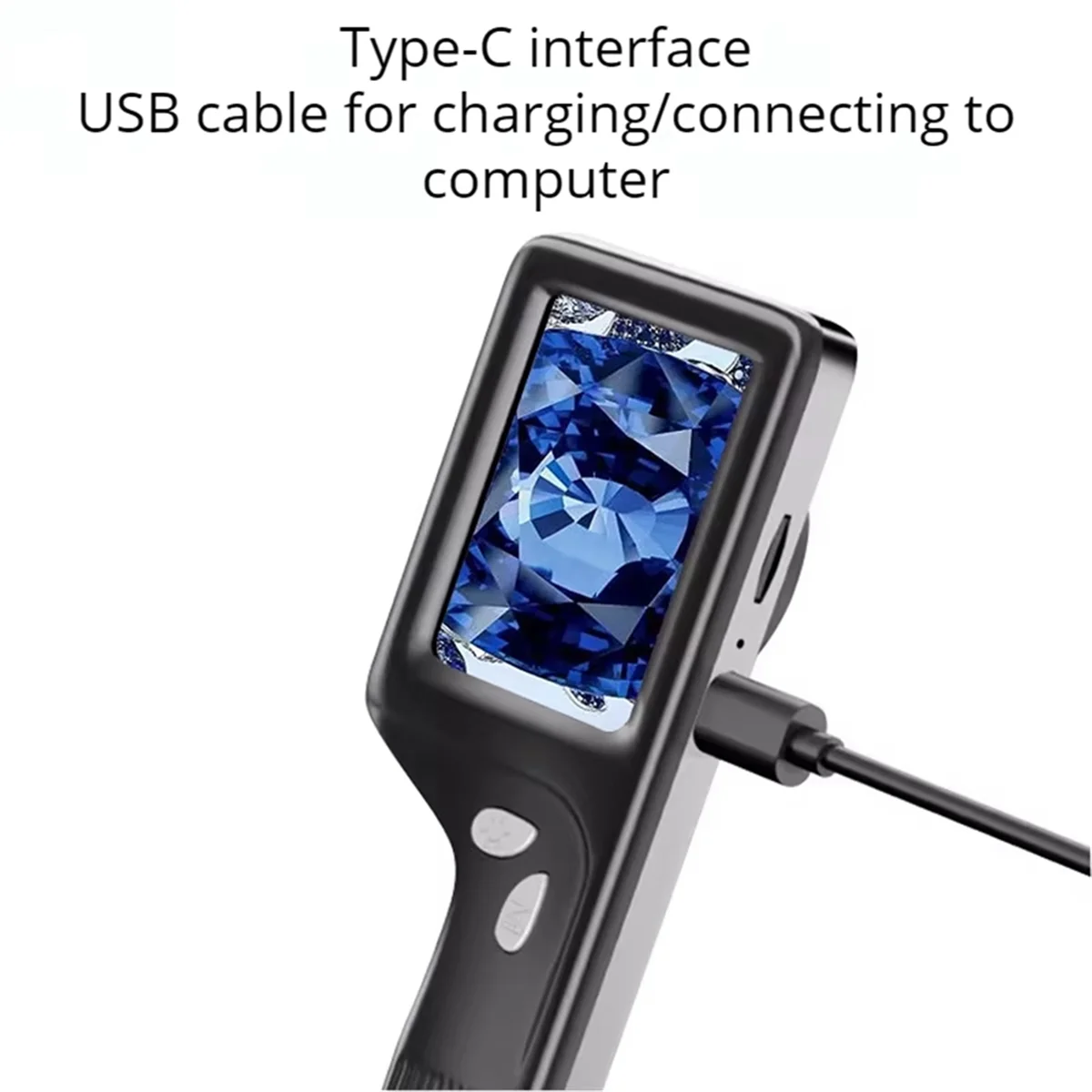 B53CC XT-8099 30X Handheld Digital Microscope Magnifying Glass Led Uv Light Can Take Photos for Reading Jewelry Appraisals 
B53CC XT-8099 30X Handheld Digital Microscope Magnifying Glass Led Uv Light Can Take Photos for Reading Jewelry Appraisals