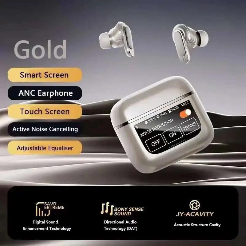 Hot Selling V8 Intelligent Color Screen Bluetooth Earphones With Touchable Display Screen And Active Noise Reduction Earphones
Hot Selling V8 Intelligent Color Screen Bluetooth Earphones With Touchable Display Screen And Active Noise Reduction Earphones