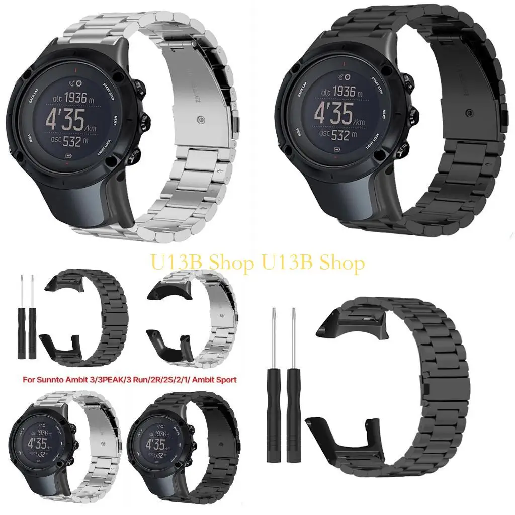 U13B Waterproof Wristband for Sunnto Ambit 3/3 Run/2/1 Smartwatch No Gaps Bracelet Stainless Metal Band Adjustable Strap Belt
U13B Waterproof Wristband for Sunnto Ambit 3/3 Run/2/1 Smartwatch No Gaps Bracelet Stainless Metal Band Adjustable Strap Belt