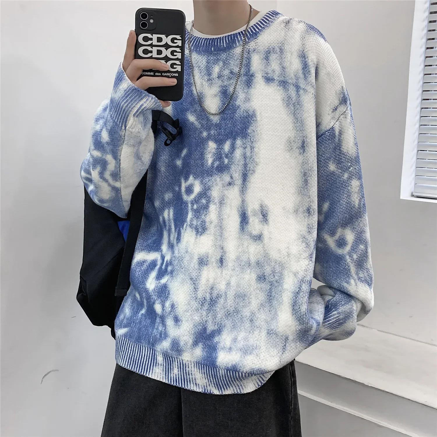 2023 Autumn/Winter New Tie Dye Gradient Printing Sweater Men's Knitwear Loose Round Neck Large Men's Pullover
2023 Autumn/Winter New Tie Dye Gradient Printing Sweater Men's Knitwear Loose Round Neck Large Men's Pullover
