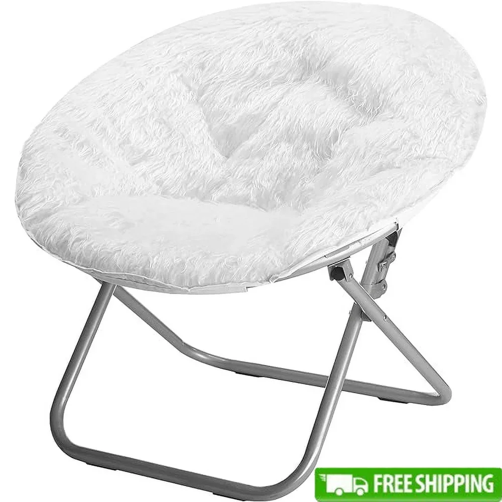White Mongolian Saucer Chair Portable Folding Accent Chair Living Room Bedroom Teen College Dorm Relaxation
White Mongolian Saucer Chair Portable Folding Accent Chair Living Room Bedroom Teen College Dorm Relaxation