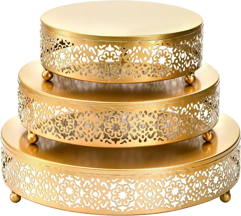 3pcs cake rack set, round cake rack, metal dessert cupcake cake candy display plate, suitable for weddings, events, birthday
3pcs cake rack set, round cake rack, metal dessert cupcake cake candy display plate, suitable for weddings, events, birthday