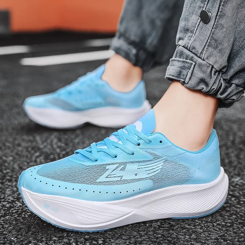 Unisex Couple Ultra Light Carbon Plate Running Shoes All Seasons, Breathable Mesh High Elastic MD Anti-slip Casual Trainers
Unisex Couple Ultra Light Carbon Plate Running Shoes All Seasons, Breathable Mesh High Elastic MD Anti-slip Casual Trainers