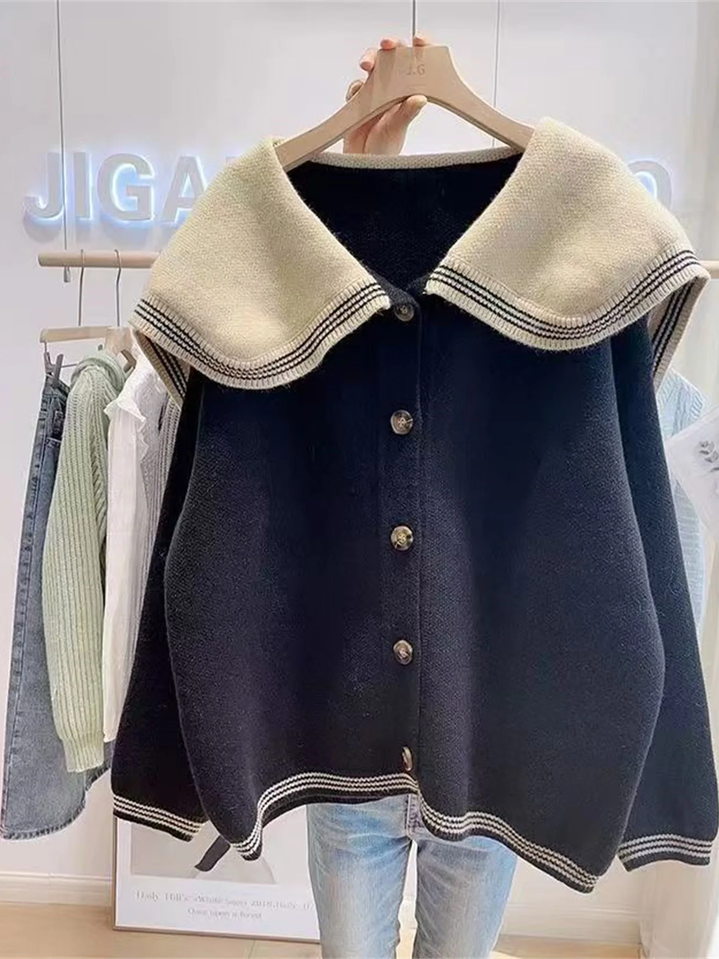 ort Knitted Sweater Cardigan Women's Thiened Lazy Sle Slimming Top Trendy Autumn Winter New Arrival Korean Loose Fit
ort Knitted Sweater Cardigan Women's Thiened Lazy Sle Slimming Top Trendy Autumn Winter New Arrival Korean Loose Fit